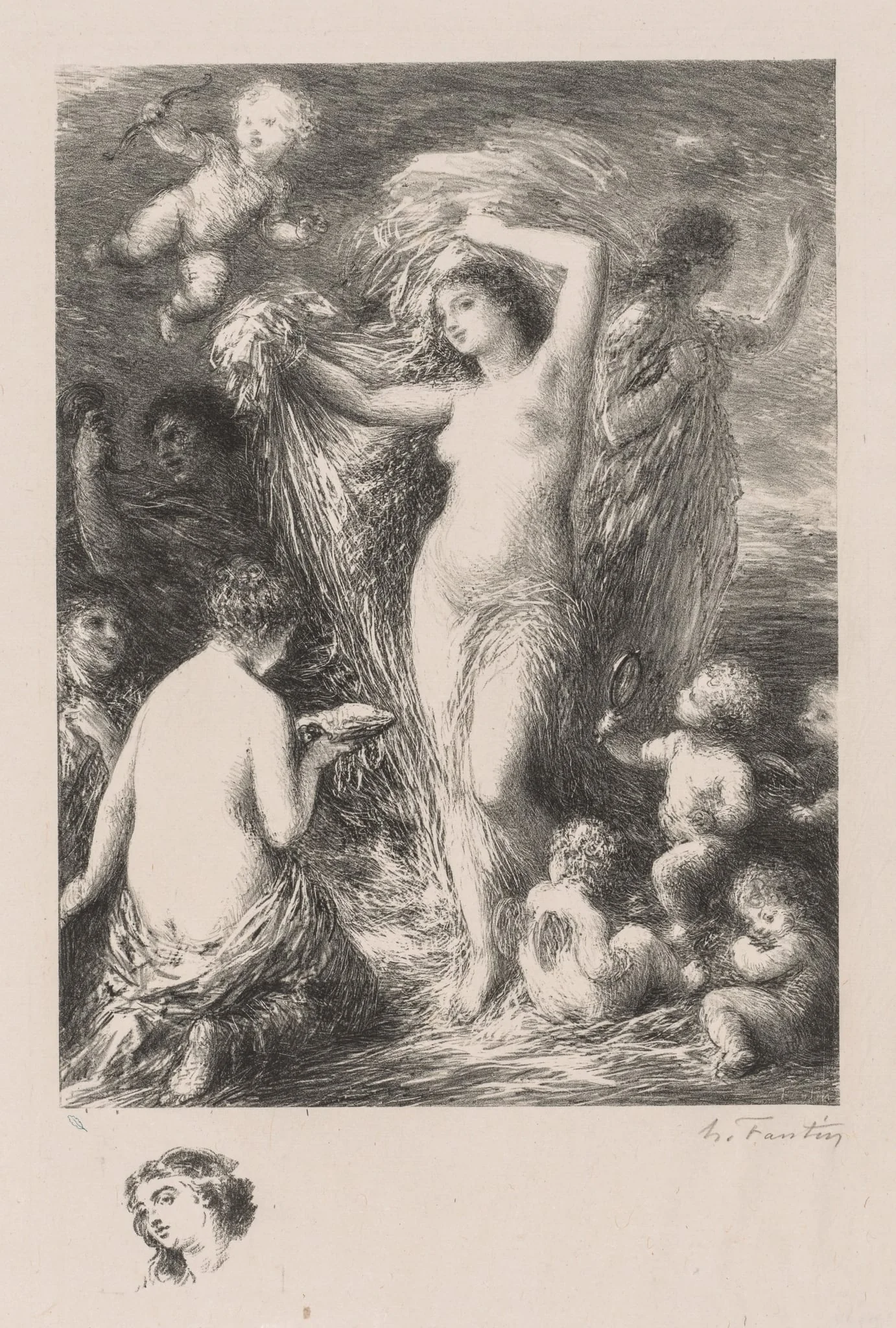Venus Anadyomene, detail