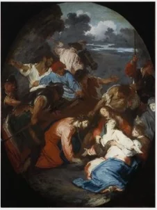 Christ Meets his Mother, detail