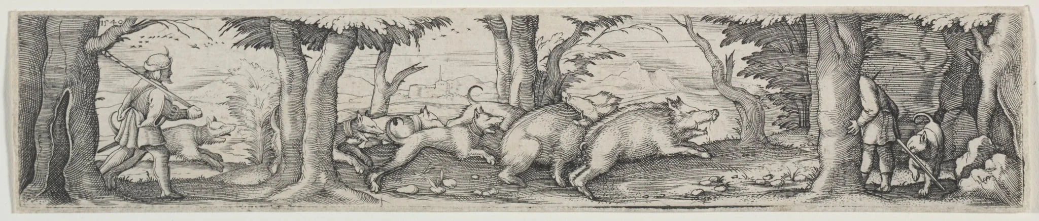 Boar Hunt, detail