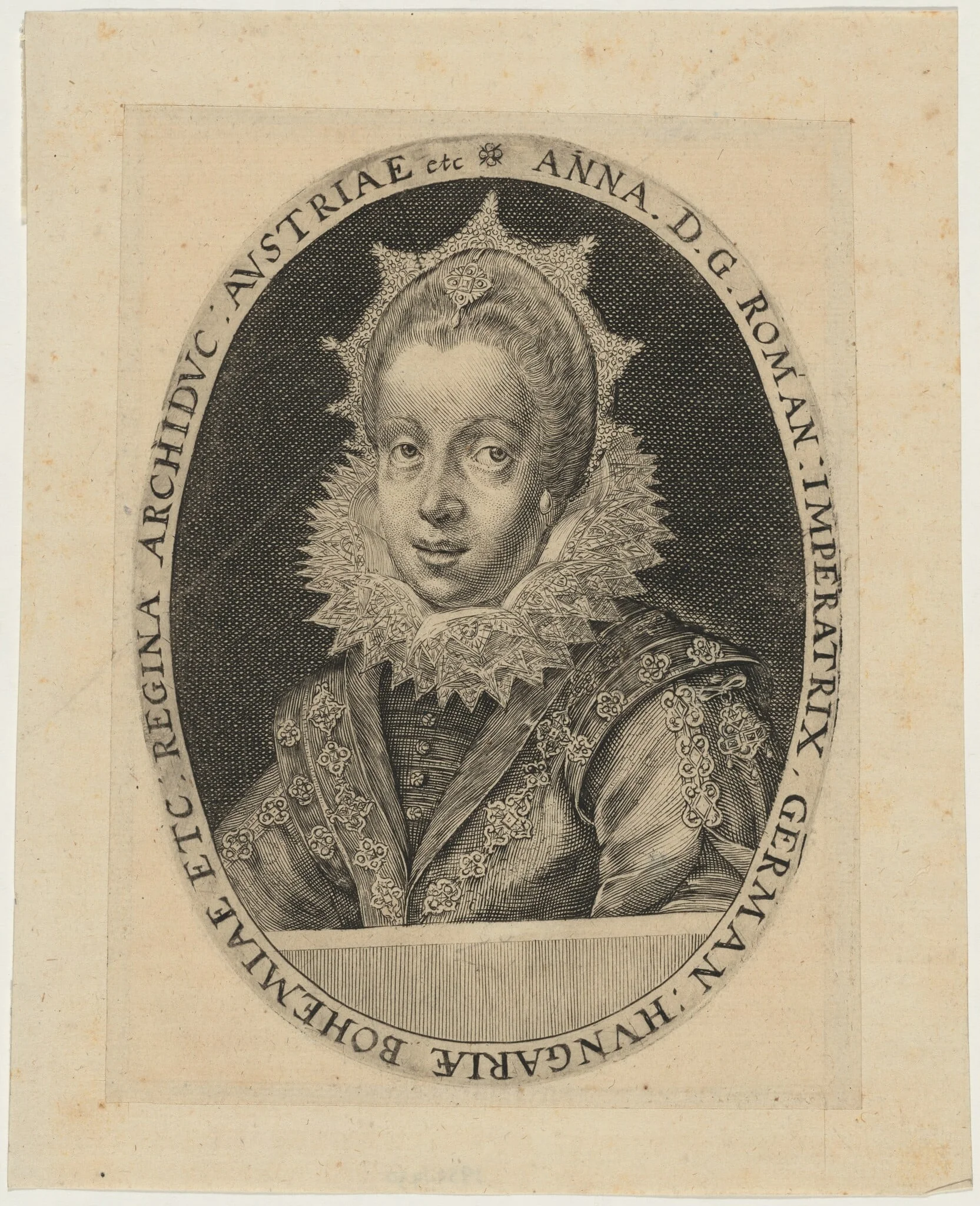 Anna, Wife of Matthias, Roman Emperor, detail