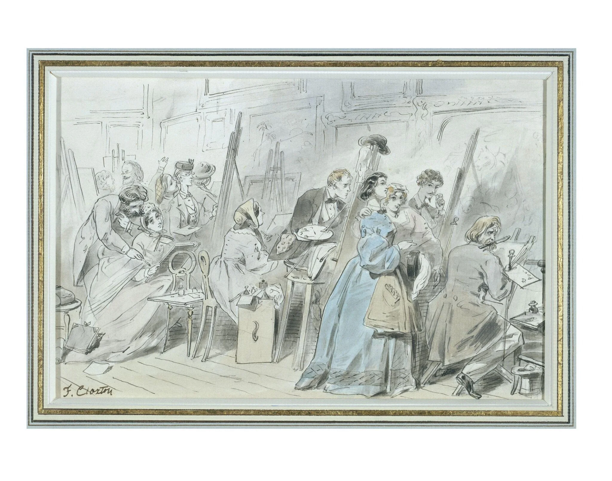 Art Students, South Kensington, detail