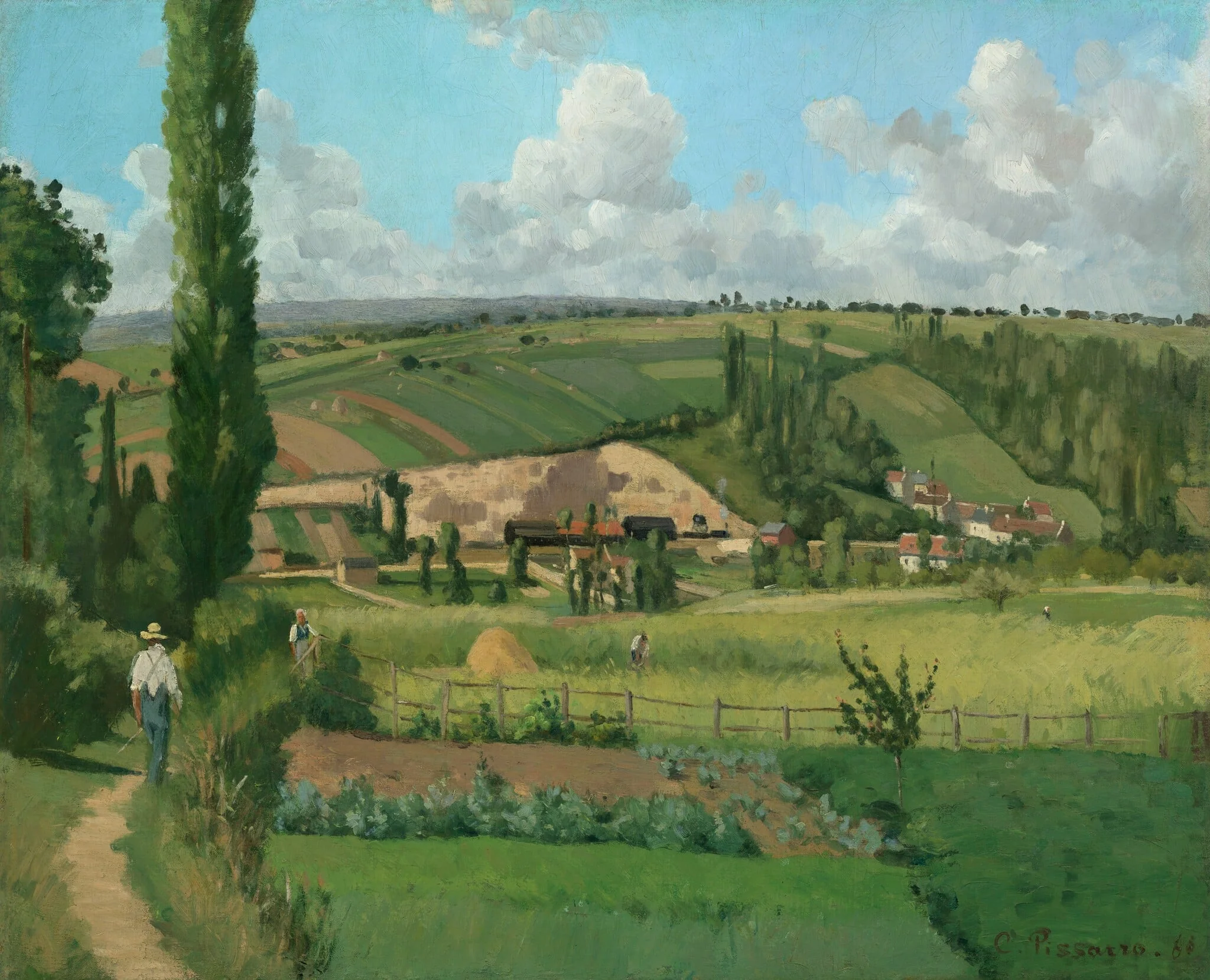 Landscape at Les Pâtis, Pontoise, detail