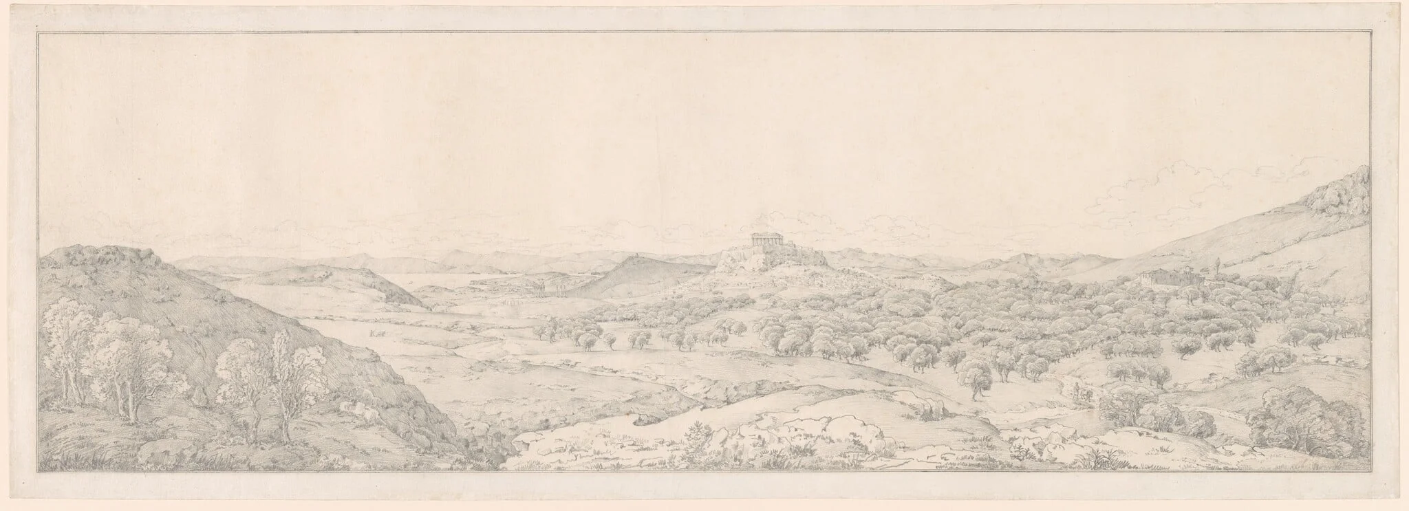 Panorama toward Athens from the Garden of Aphrodite, detail