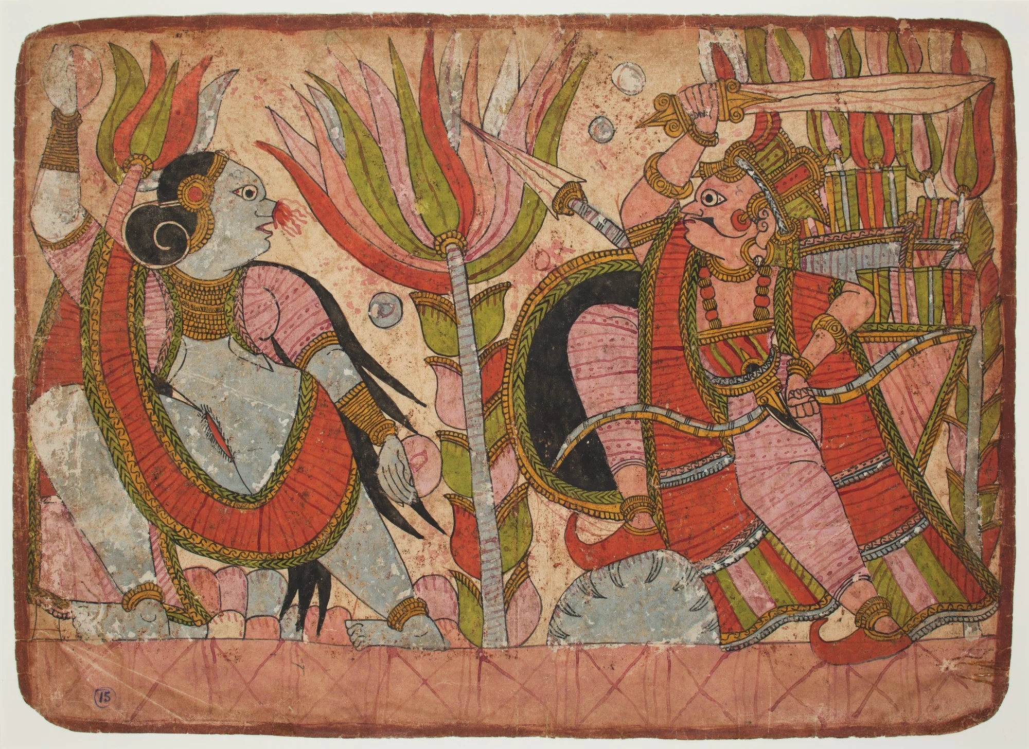 Scene from the Ramayana, detail