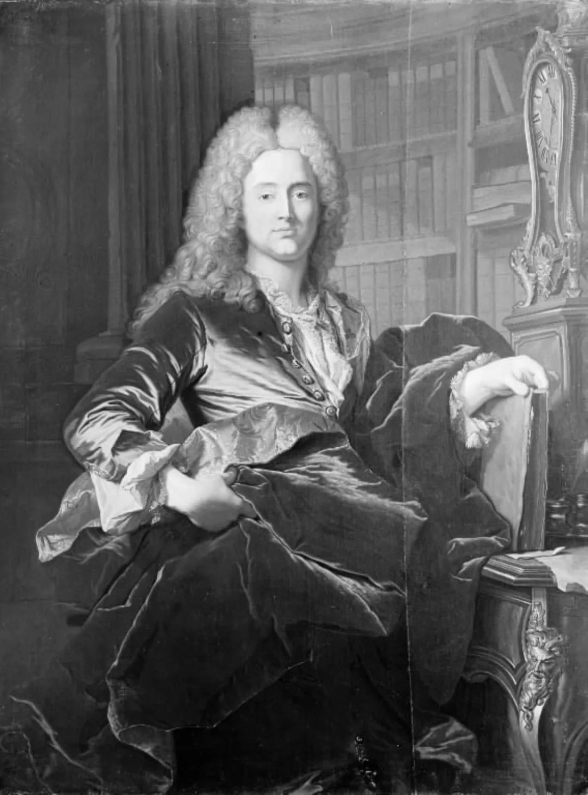 Portrait of High Court Judge Peder Benzon Mylius, detail