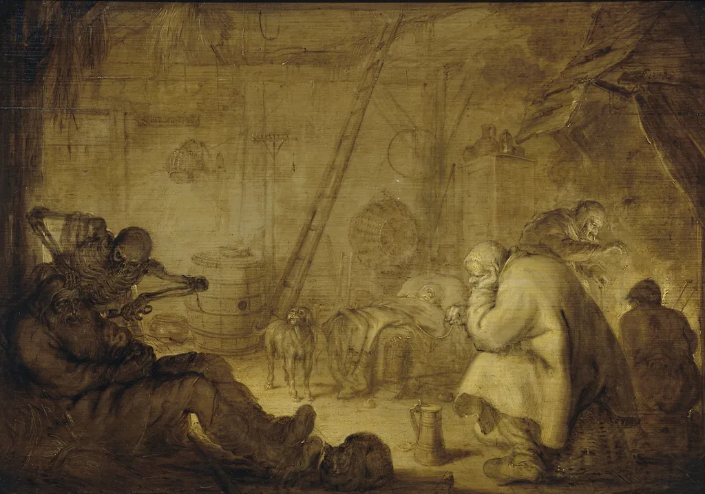 The End of Misery, by Adriaen van de Venne, oil, 1632