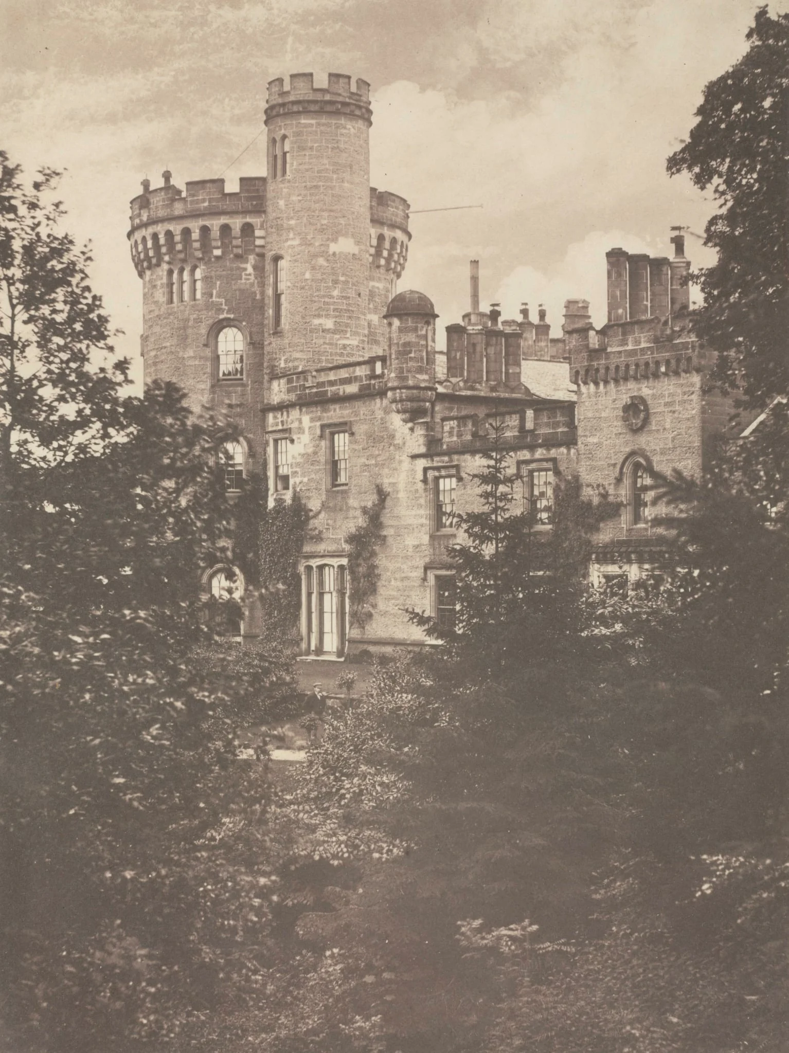 View of Tullichewan Castle, Glasgow, detail
