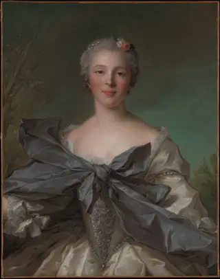 Marie Françoise de La Cropte de St. Abre, Marquise d'Argence, by Jean-Marc Nattier, oil, 1744
