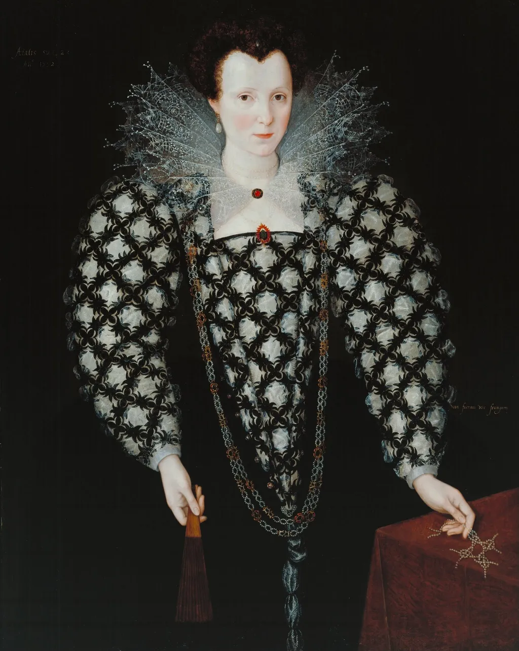 Mary Rogers, Lady Harington, by Marcus Gheeraerts the Younger, oil, 1596