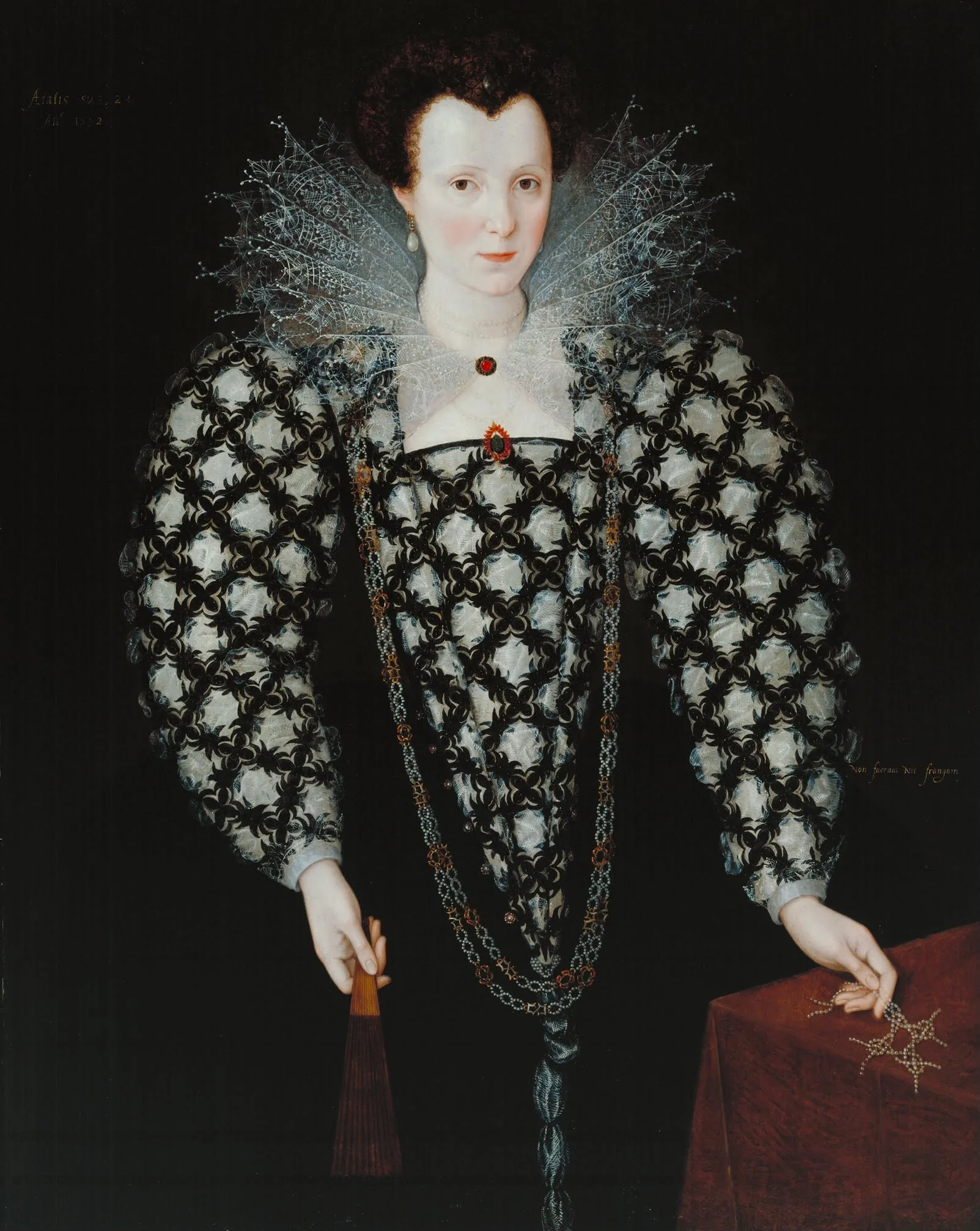 Mary Rogers, Lady Harington, detail