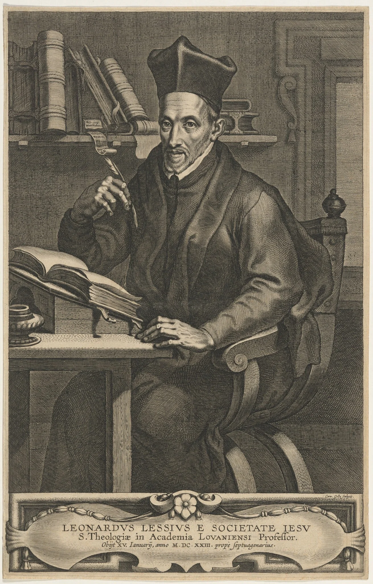 Leonard Lessius, Jesuit Priest, Professor at Louvain, detail