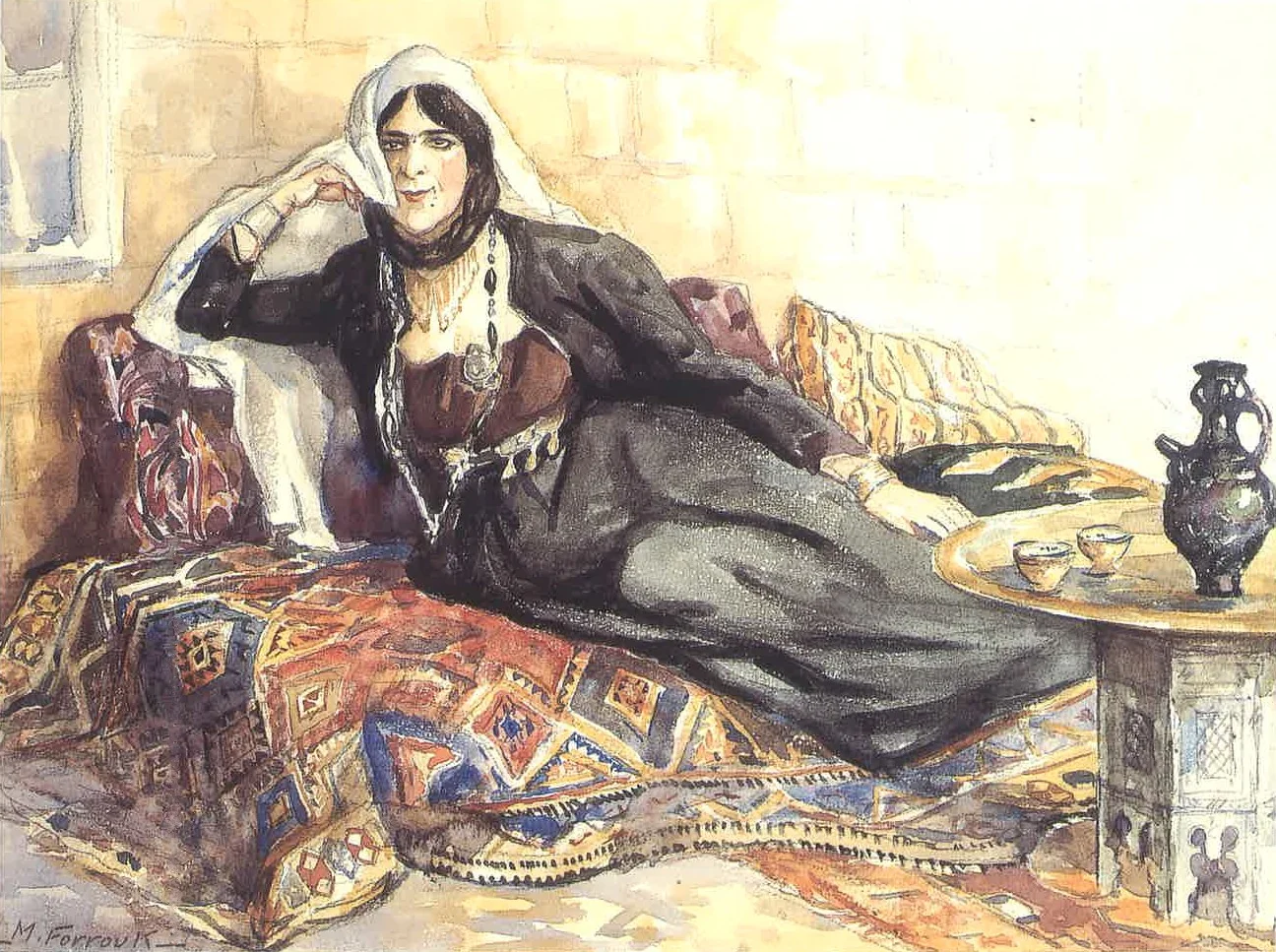 A Lady From the Mountain, detail