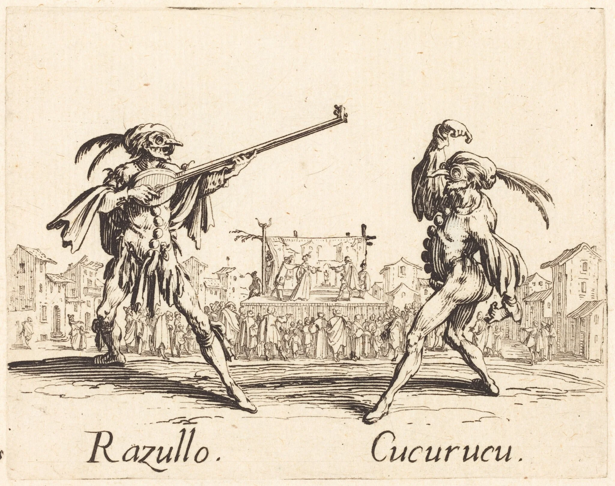 Razullo and Cucurucu, detail