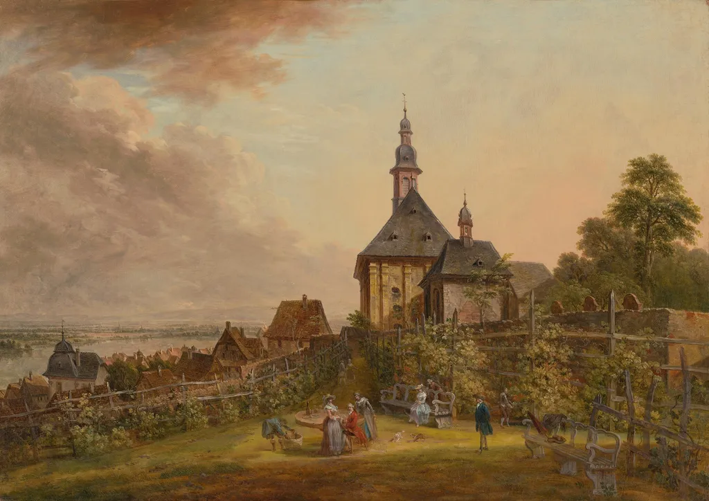 Ansicht der Weisenau bei Mainz, by Christian Georg Schütz, unspecified