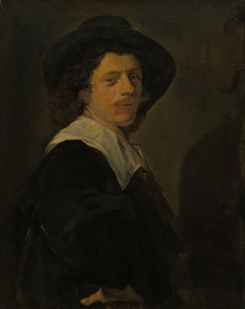 Portrait of an artist, by Frans Hals, oil, 1644