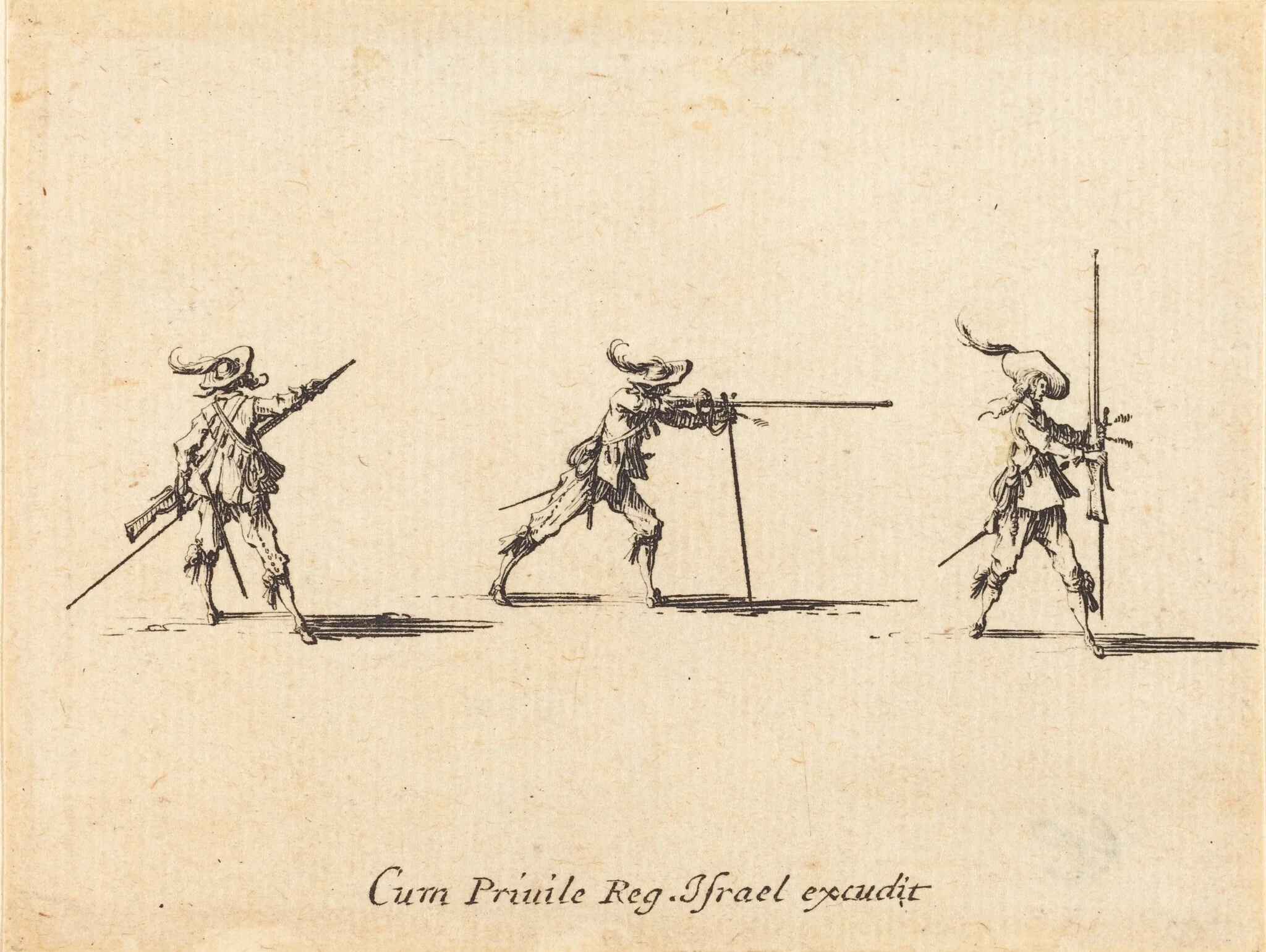 Taking the Firing Position with the Musket, detail