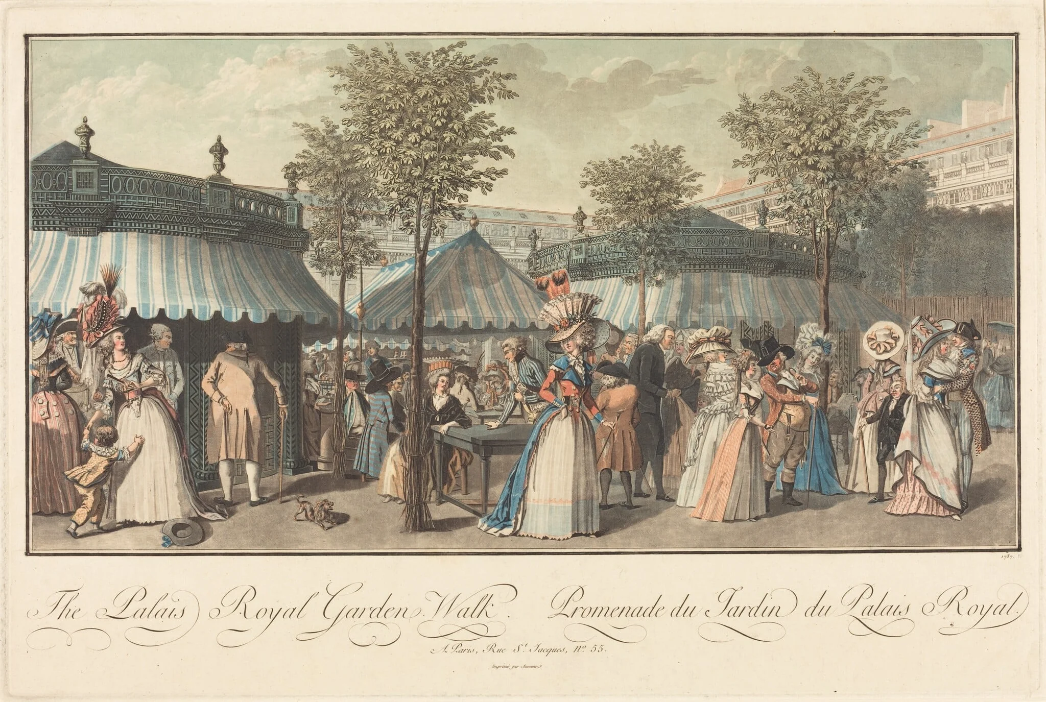 The Palais Royal--Garden's Walk, detail