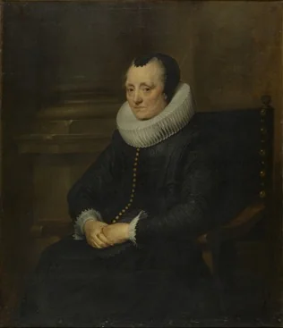 Portrait of an Old Woman, detail