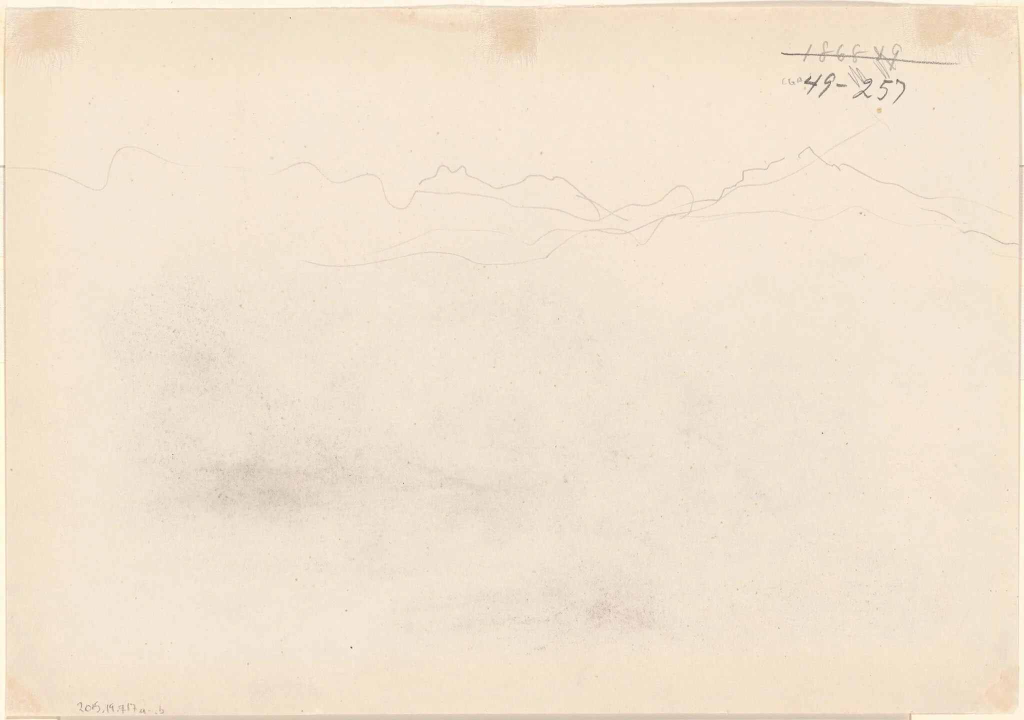 Mountains [verso], detail