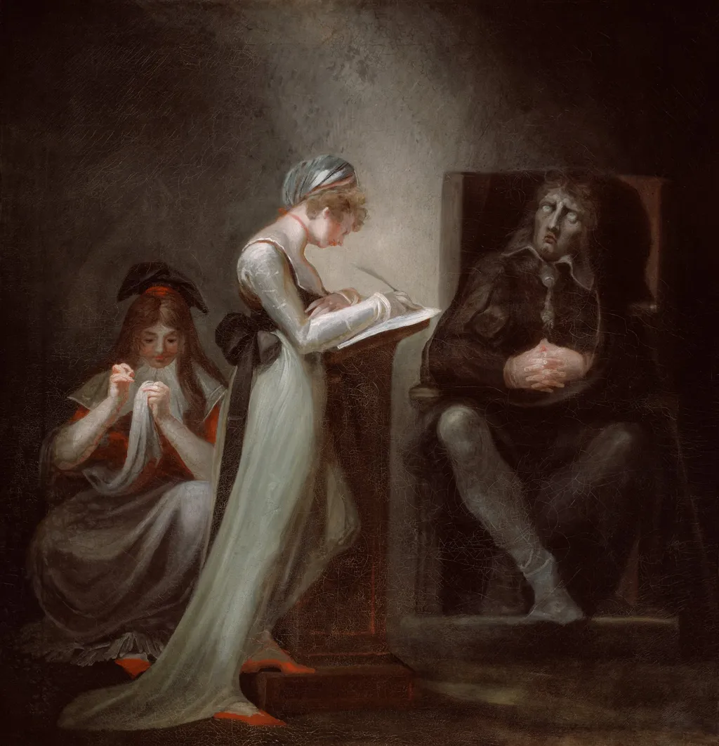 Milton Dictating to His Daughter, by Henry Fuseli, oil, 1794