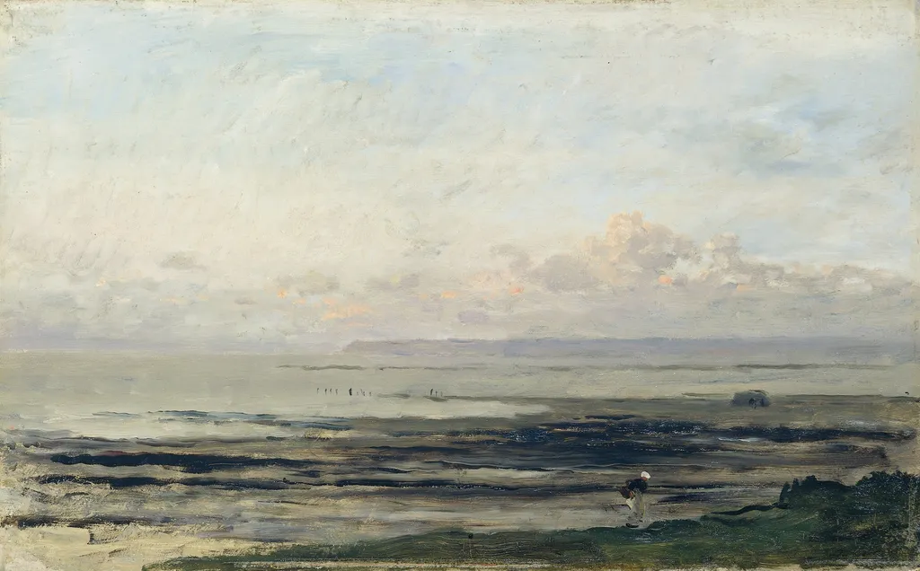 Beach at Ebb Tide, by Charles François Daubigny, oil, 1850