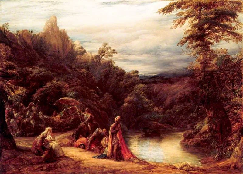 Halt by the Jordan, detail