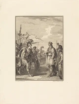 Iphis, by Robert Delaunay, ink, 1779