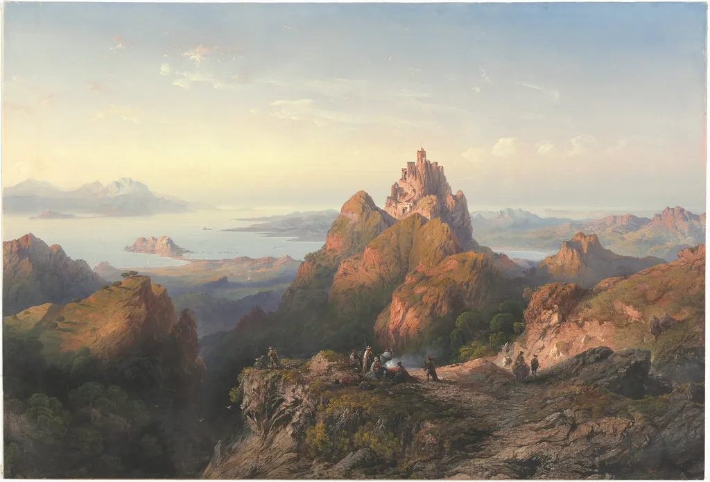 Balaklava, by Carlo Bossoli, gouache, 1857