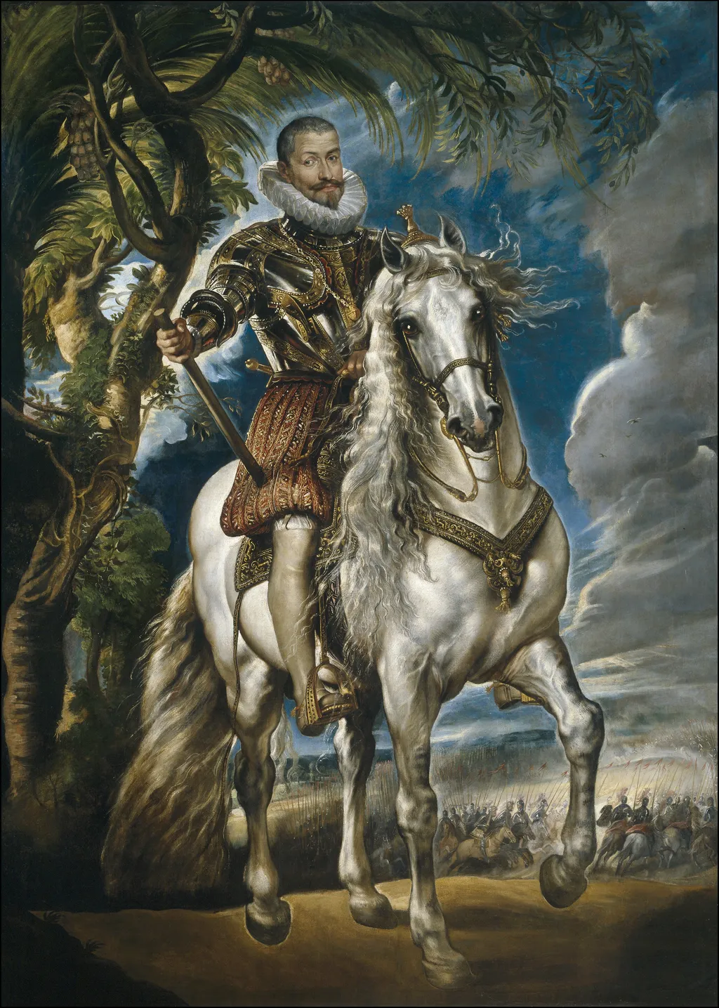 Equestrian Portrait of the Duke of Lerma, by Peter Paul Rubens, oil, 1603