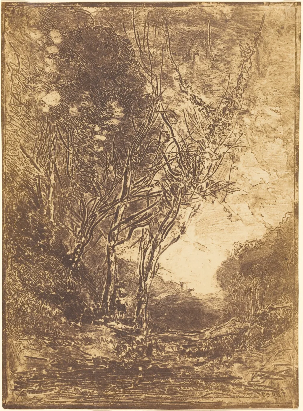 Ambush (L'Embuscade), by Jean Baptiste Camille Corot, 1858
