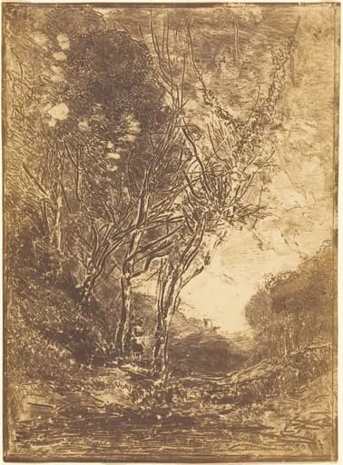 Ambush (L'Embuscade), by Jean Baptiste Camille Corot, 1858