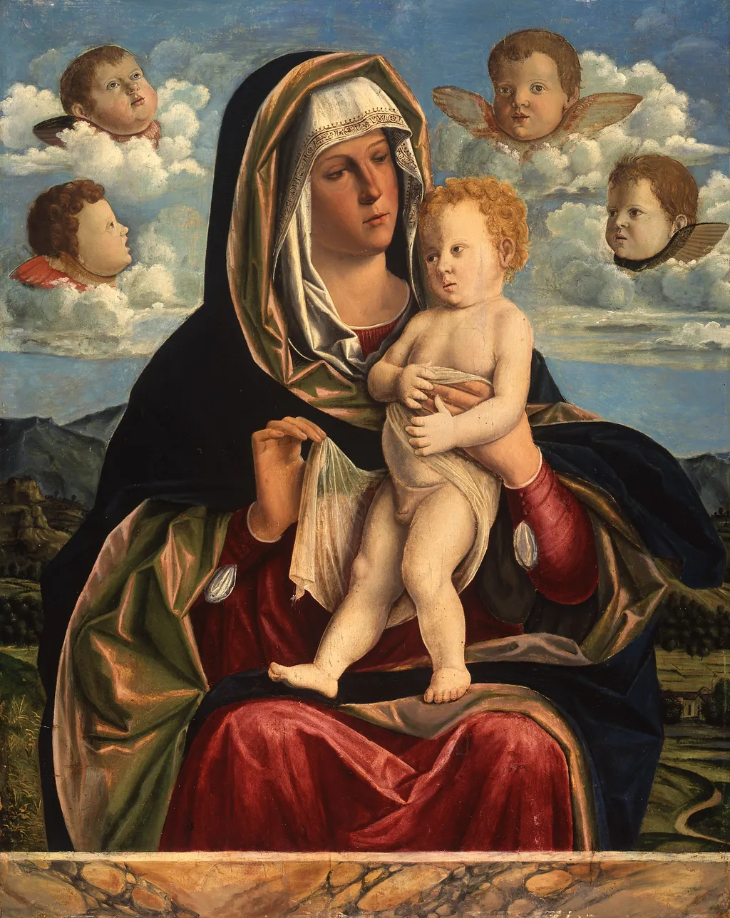 The Virgin and Child, by Pasqualino di Niccolò, paint, 1493