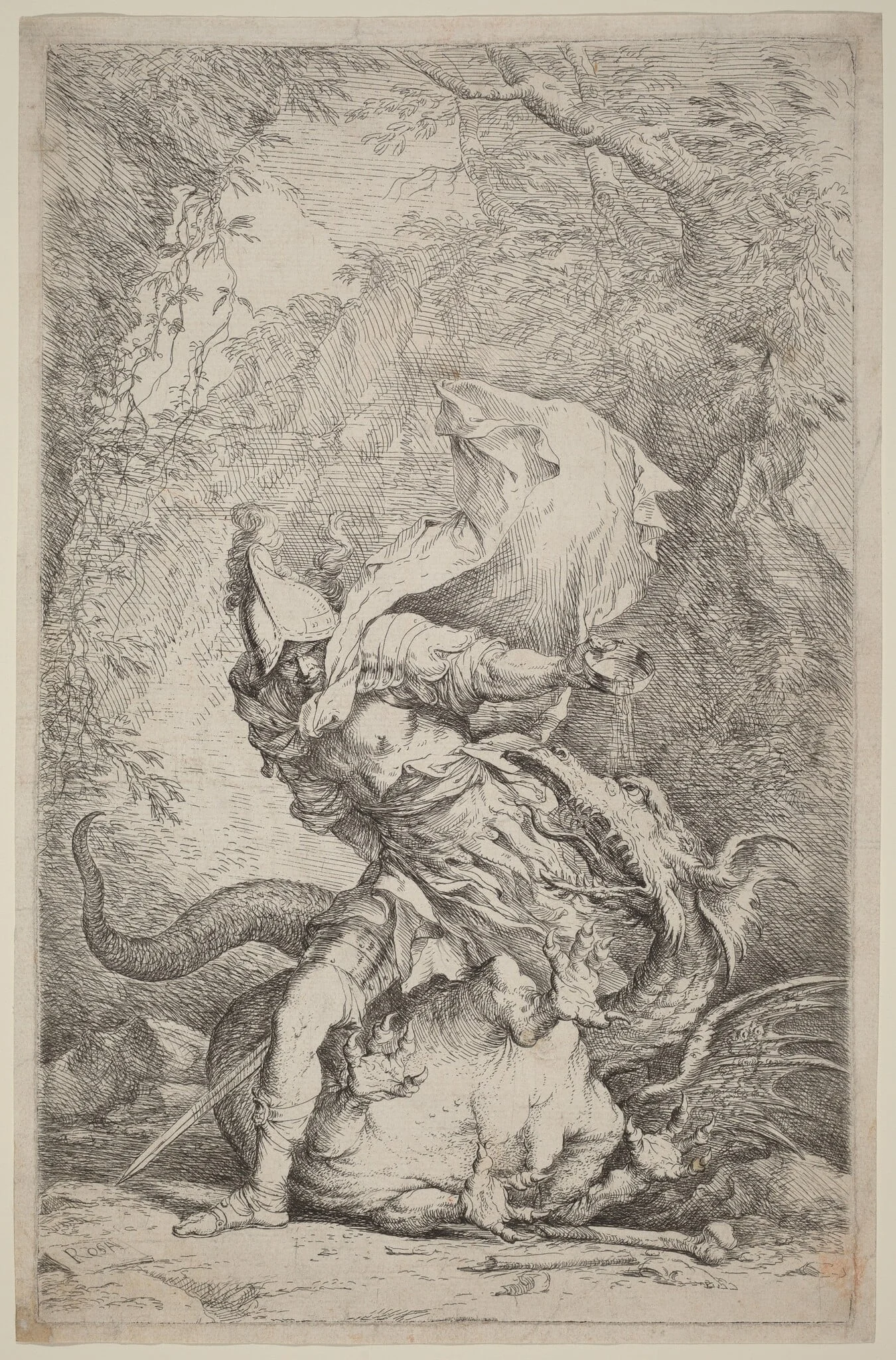 Jason and the Dragon, detail