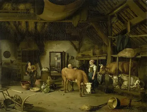 Peasant Interior, by James de Rijk, unspecified, 1830