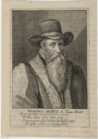 John More, Rector of Saint Andrew's, Norwich, by Magdalena van de Passe, ink, 1620