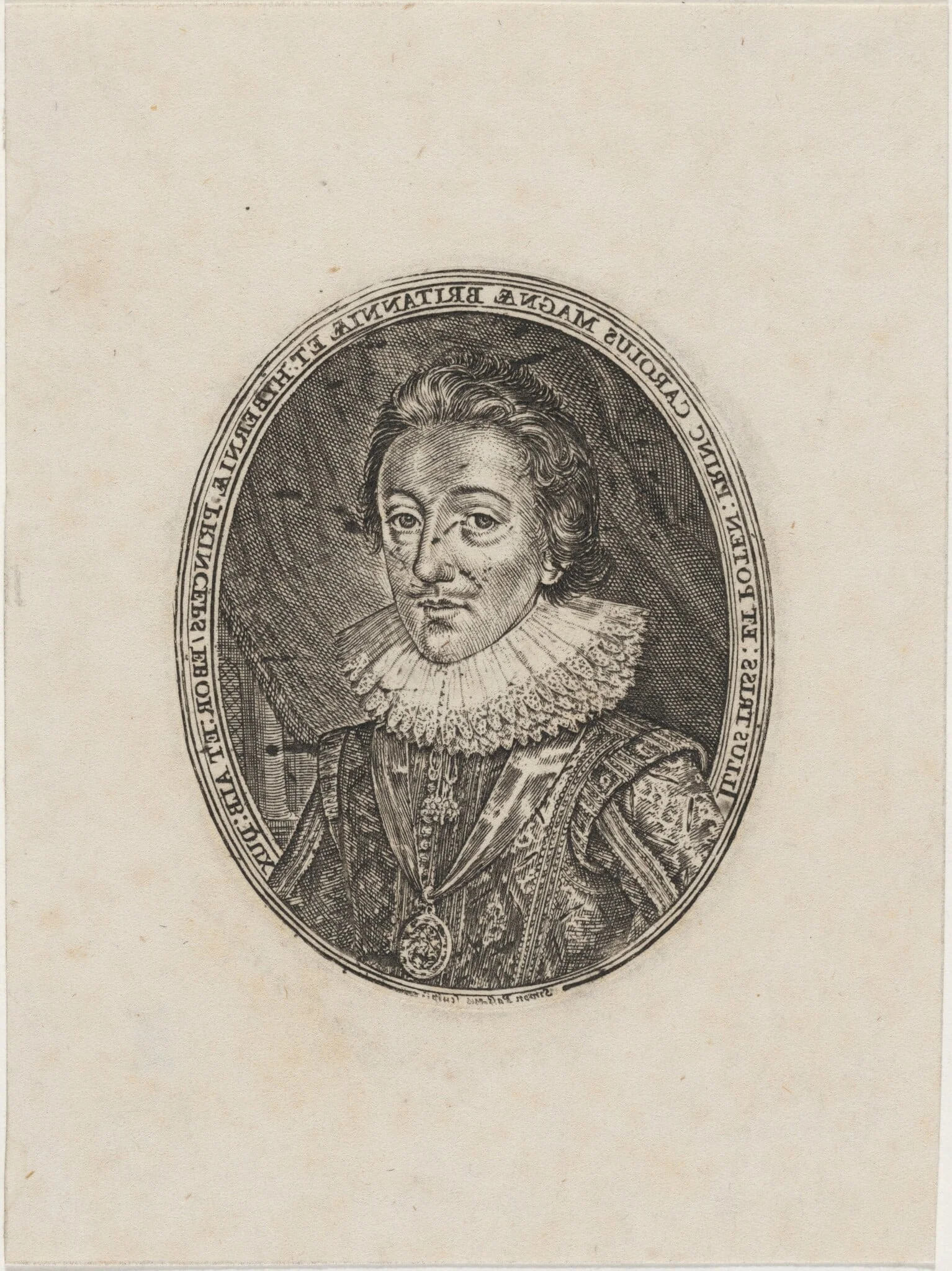 Charles I, King of England, detail
