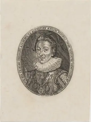 Charles I, King of England, by Simon van de Passe, ink, 1621