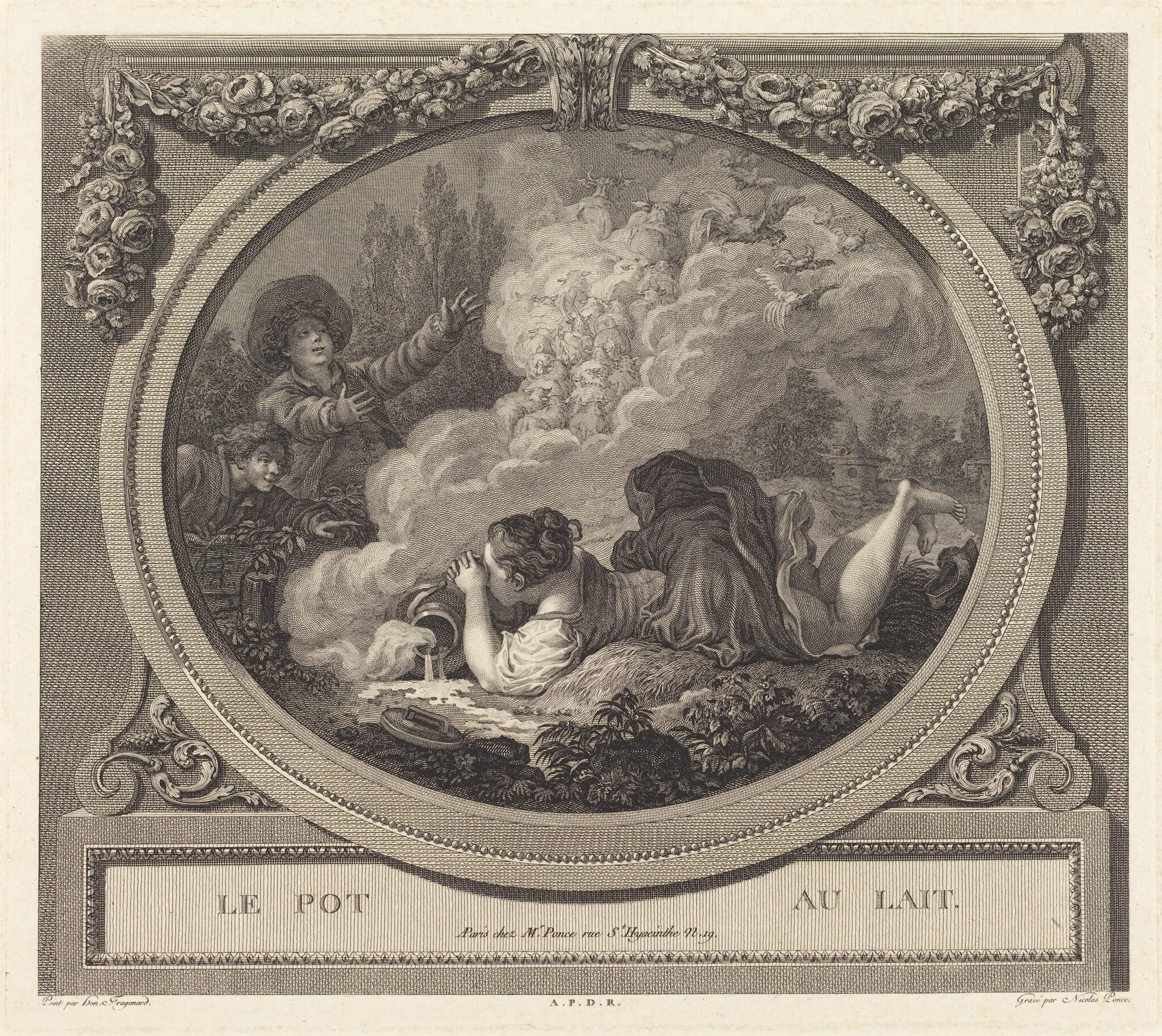 Le pot au lait, detail