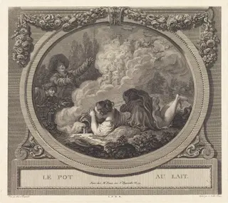 Le pot au lait, by Nicolas Ponce, ink, 1787