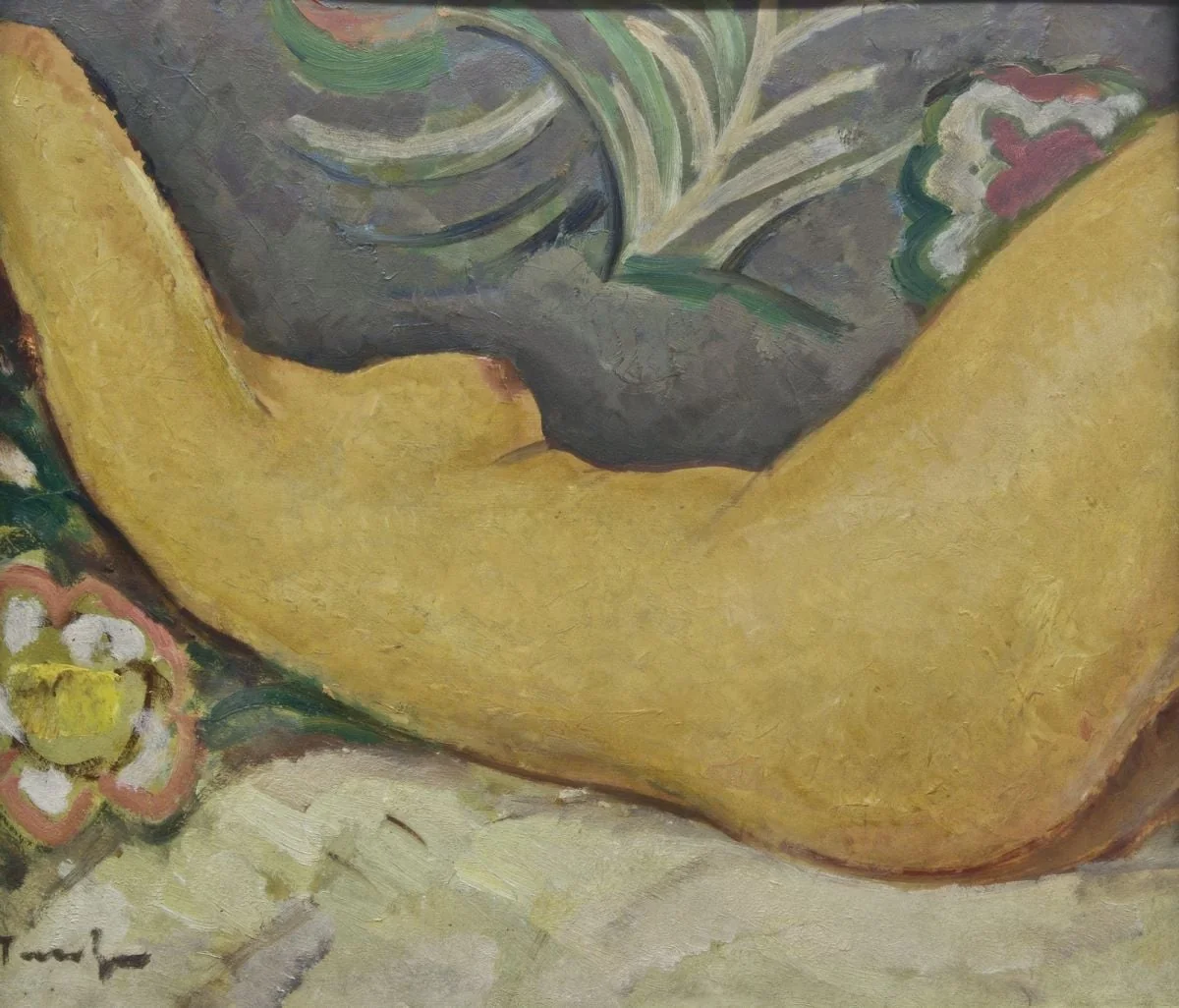 Nud culcat, detail