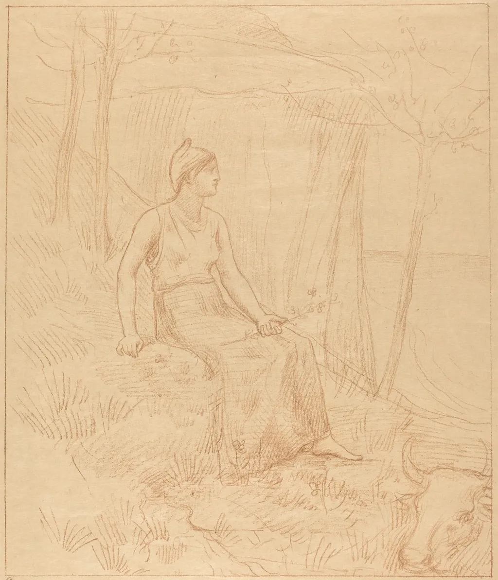 Normandie (Normandy), by Pierre Puvis de Chavannes, ink, 1893
