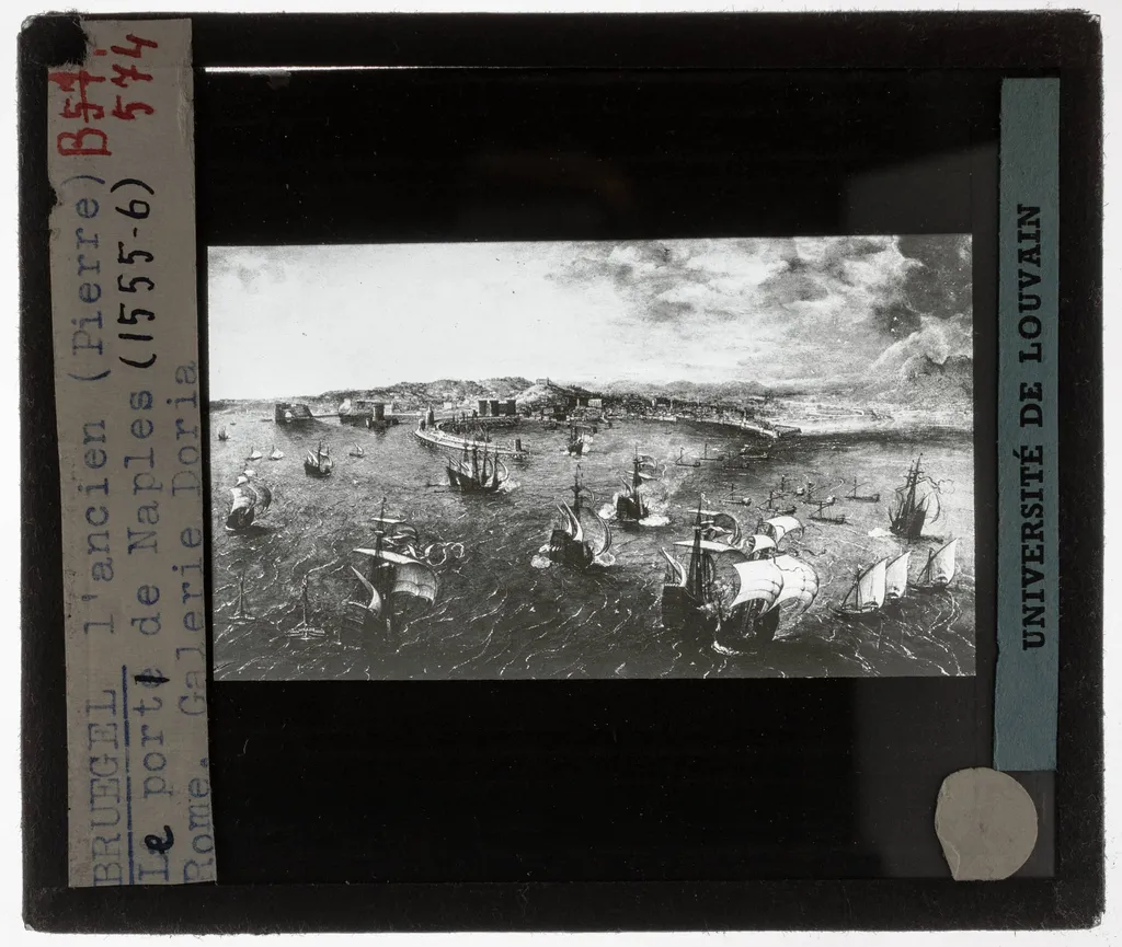Pieter Brueghel the Elder. Naval battle in the harbour of Naples, by Pieter Brueghel I, unspecified, 1558