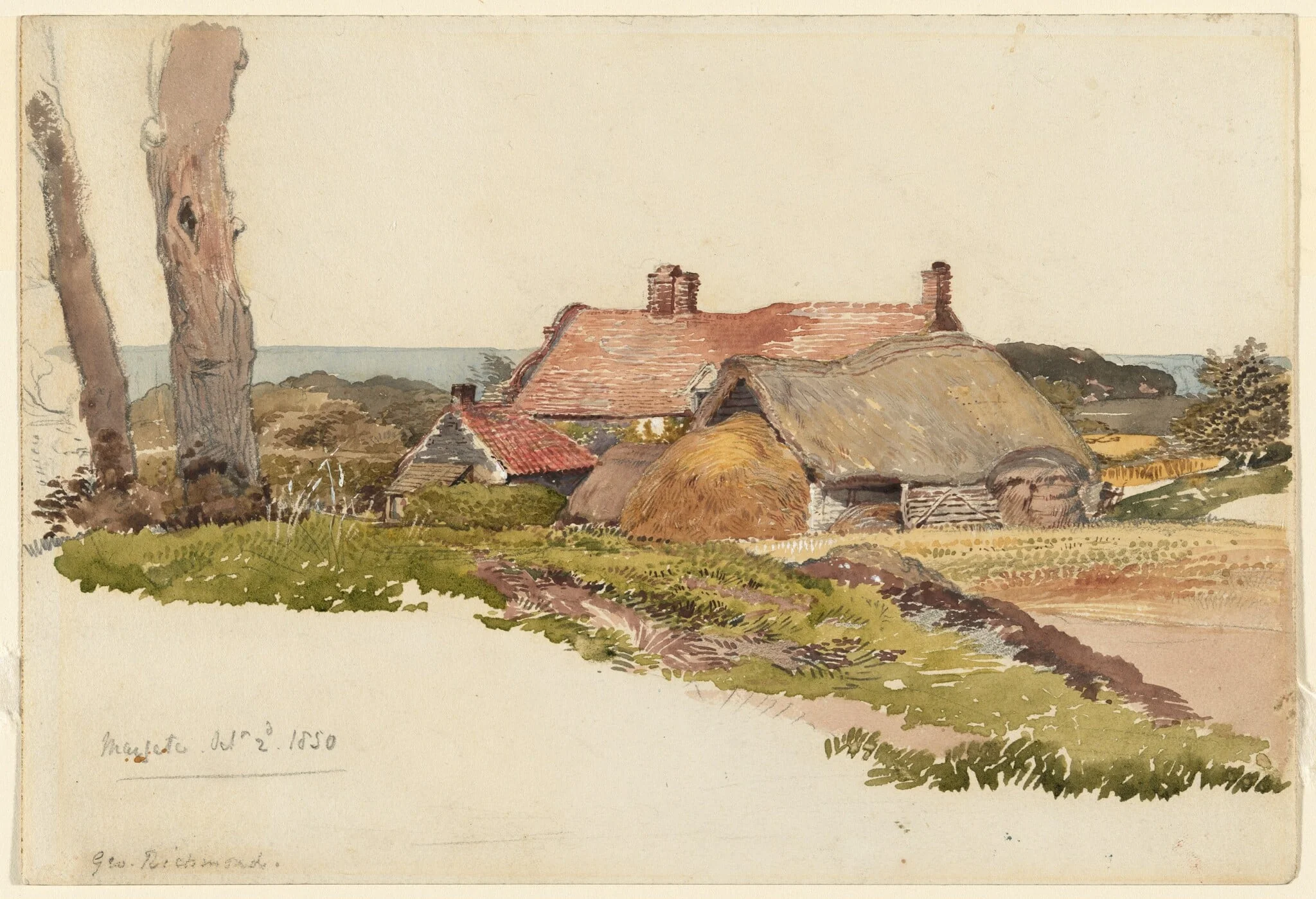 A Farm near the Sea at Margate, Kent, detail