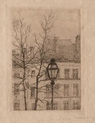 The Street Lamp, by James Ensor, 1887