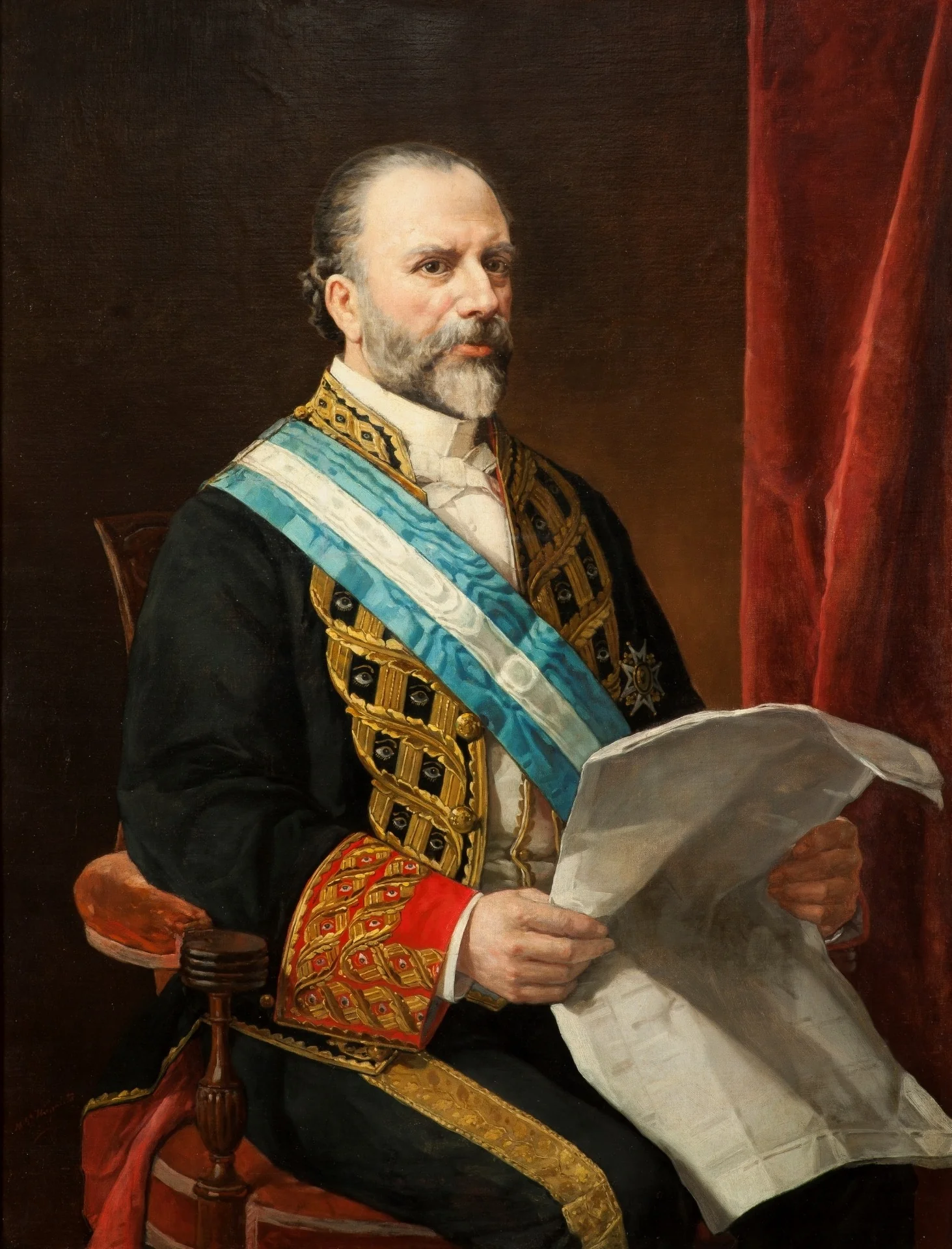 Salvador Albacete ministro de Ultramar, detail