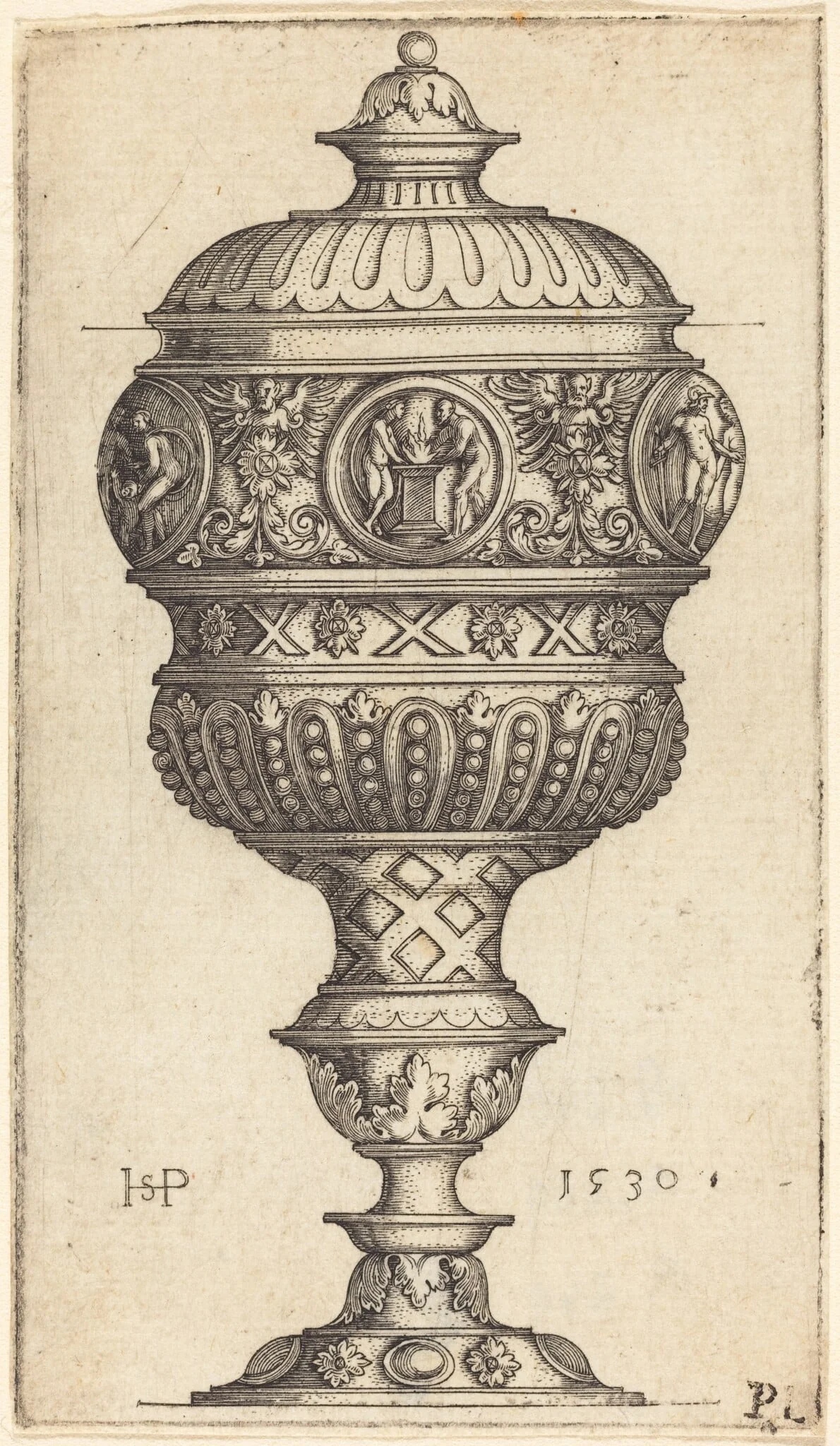 Goblet with Medallions, detail