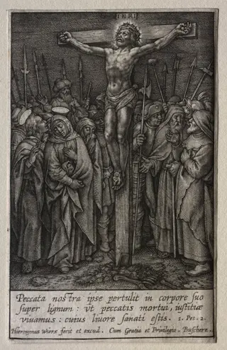 The Passion: Christ Crucified, by Hieronymus Wierix, 1619