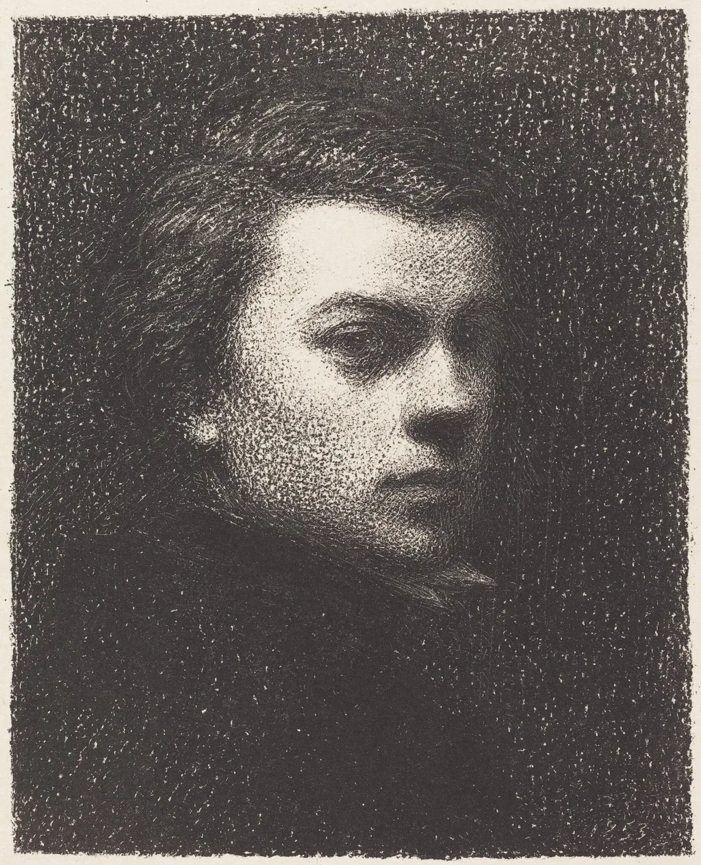 Self-Portrait at Seventeen, by Henri Fantin-Latour, ink, 1892