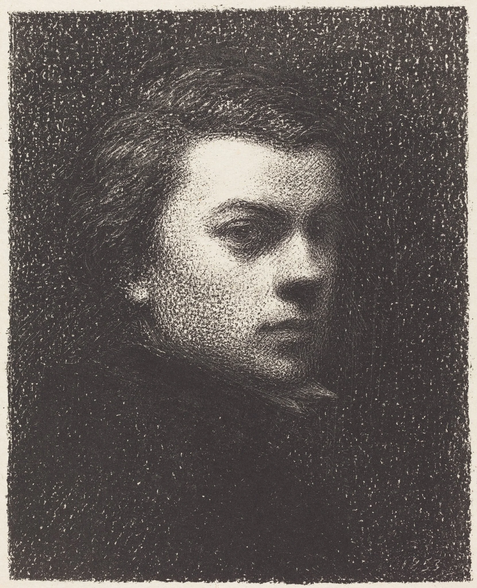 Self-Portrait at Seventeen, detail