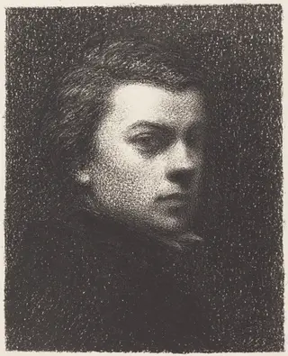 Self-Portrait at Seventeen, by Henri Fantin-Latour, ink, 1892